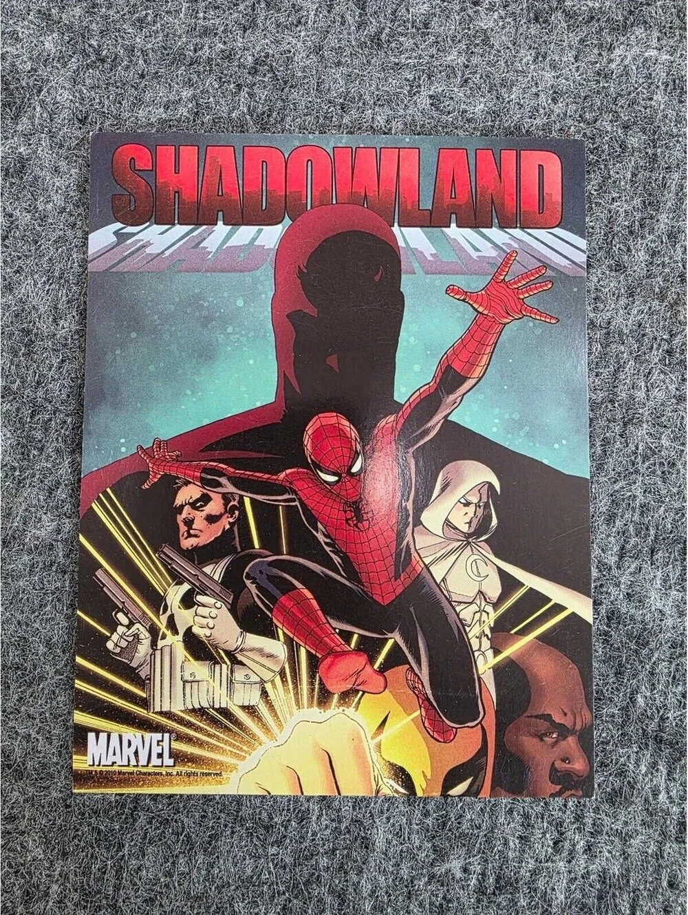 Marvel Shadowland Comic Promo Card 2010 Spider-Man Daredevil Moon Knight